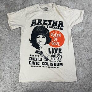 Aretha Franklin T-Shirt short Sleeve Tee Full Vtg Size S